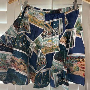 Small Opening Ceremony x Reyn Spooner LA Postcard Retro Hawaiian Pleated Skirt